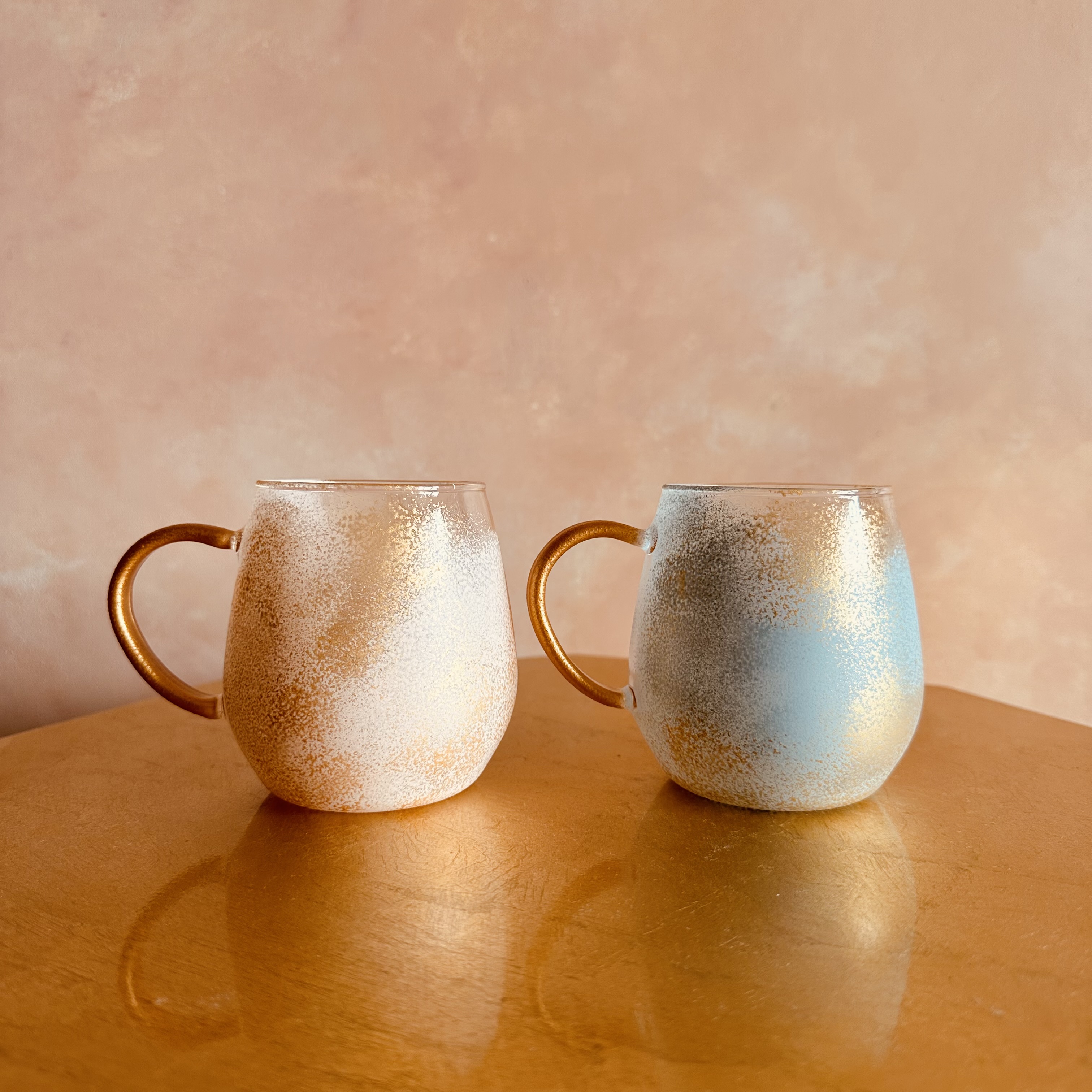 okinawan powder colors 耐熱マグカップ　Pink & Blueセット